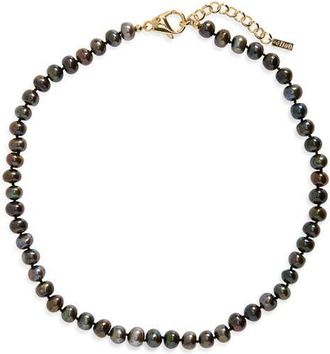 &Eacute;liou Kala Freshwater Pearl Necklace in Black at Nordstrom, Size 18