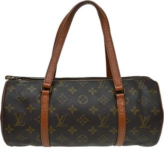 Louis Vuitton Papillon Monogram Canvas Brown Canvas Handbag (Pre-Owned)
