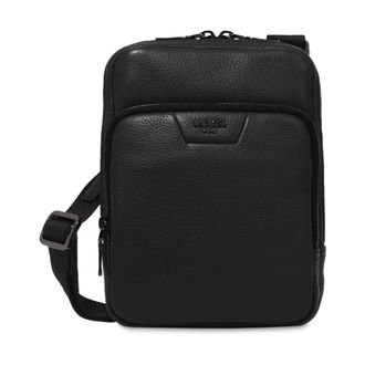 Lancel Gestructureerde leren reporter tas - Dames - Schoudertassen - Zwart - ONE Size - Leer - Tassen