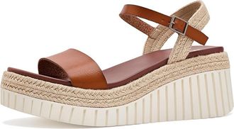 Mia Yanis Womens Wedge Shoes Tan : 8.5 M, Faux Leather