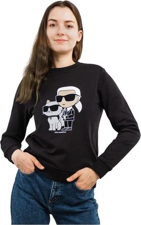 Karl Lagerfeld Ikonik 2.0 Sweatshirt - Dames - Sweatshirts - Zwart - XS - Katoen - Hoodies & sweatvesten