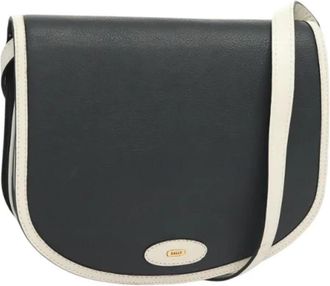 Bally Tweedehands leren schoudertassen - Dames - Vintage Schoudertas - Blauw - ONE Size - Leer - Vintage
