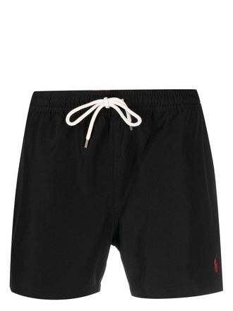 Polo Ralph Lauren Costume da bagno con ricamo - Nero