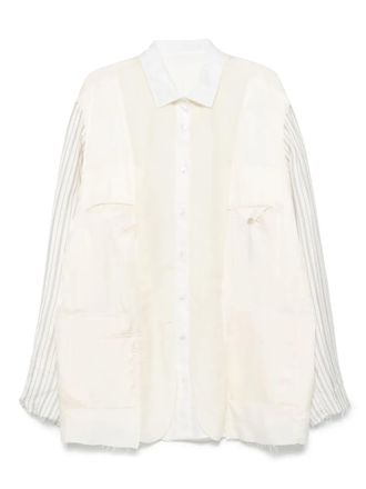 Maison Margiela Shirtjack met vlakken - Beige