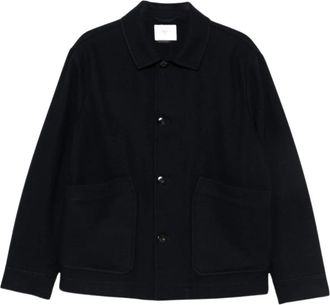 Circolo 1901 Deck Jacket in lana cotta - - Jackets - Uomo - Blu - 2XL