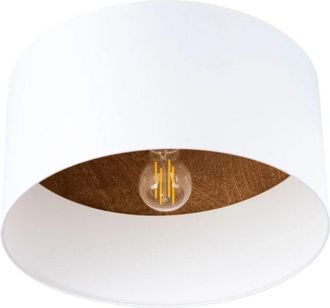 Wonderlamp Plaf&oacute;n Inmimi Blanco - Marr&oacute;n Oscuro