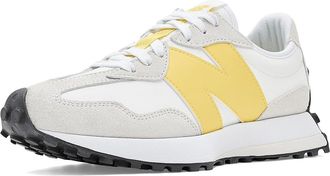 New Balance Classics 327 Womens Shoes NB White/Star Burst : 10.5 B - Medium, Suede/Synthetic