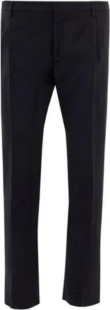 Valentino Garavani Slim-fit Broeken - Heren - Slim Fit Broeken - Zwart - 3XL - Wol - Broeken