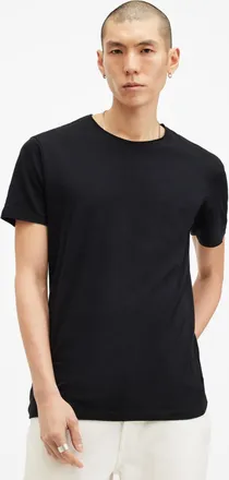 AllSaints Mens Cotton Figure Crew Neck Raw Edge T-Shirt, Size: XXL