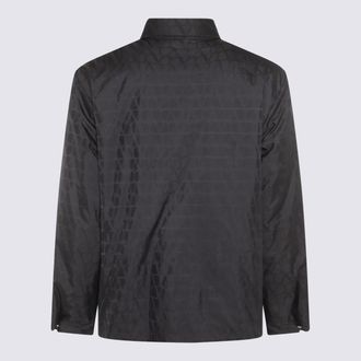 Valentino Mens Jackets Black _poliester