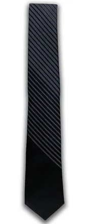 Brooklyn Brigade Mens Variegated Stripe Cotton Tie in Black/grey at Nordstrom