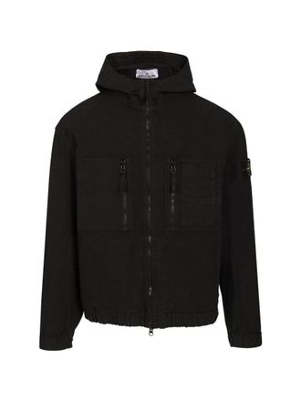 Stone Island Black Solid Hood Jacket