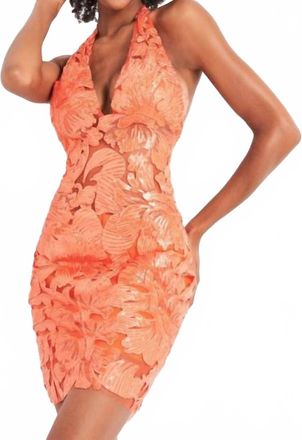 Jovani Short & Cocktail Dress In Tangerine