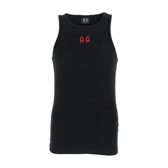 44 Label Group Sleeveless Tops, male, Black, XL, Black Tank Top