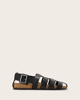 AllSaints Randal Ring Leather Sandals