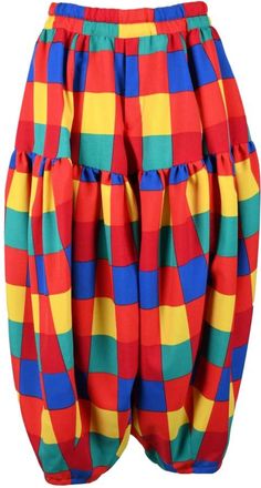 Comme Des Garçons Dames, Korte broeken, Veelkleurig, Maat: XS Poliester