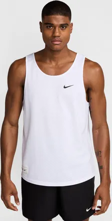 Nike Mens Swim Tank Top Top in White | NESSF515-100