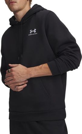 Under Armour UA Icon Fleece Hoodie in 001 Black at Nordstrom, Size Xx-Large
