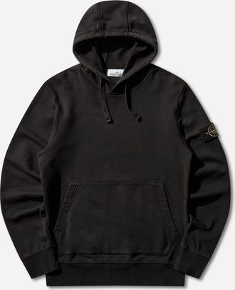 Stone Island Men s Organic Cotton Fleece Hoodie Black