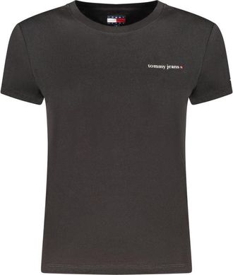 Tommy Hilfiger Zwarte Katoenen Dames T-Shirt