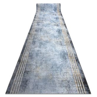 RugsX RugsX Anti-Slip Lotus Runner in Silver | Size: 120 cm x 400 cm
