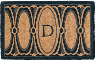 Frontgate Odetta Monogram Door Mat - Non-Monogrammed - Frontgate