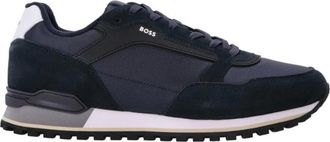 HUGO BOSS Sportieve Hedendaagse Sneakers - Heren - Sneakers - Blauw - 39 EU - Nylon - Schoenen