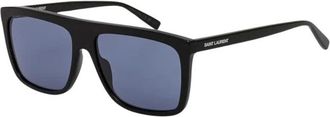 Saint Laurent Vierkante Zonnebril - Heren - Accessoires - Zwart - Maat: 59 MM