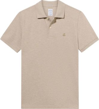 Brooks Brothers Golden Fleece Gewassen Supima Katoen Polo - Heren - Polos - Beige - 2XL - Katoen - Tops