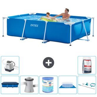 Intex Piscina Con Estructura Rectangular - 260x160x65 Cm - 7-piezas S40094