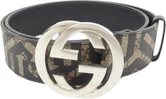Gucci Pre-owned Belts, male, Brown, Size: ONE SIZE Pre-owned Vintage Fabric Belt