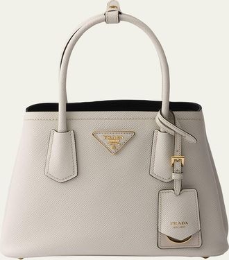 Prada Double Saffiano Leather Top-Handle Bag