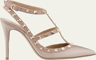 Valentino Garavani Rockstud 100mm Slingback High-Heel Pumps