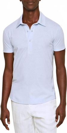 Orlebar Brown Sebastian Cotton Silk Polo Shirt In Hush