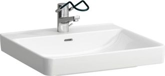 Laufen Laufen - Lavabo pro liberty 600 x 550 mm, sin barreras con orificio para grifería, con rebosadero blanco
