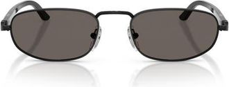 Persol 56mm Pillow Sunglasses in Demigloss Black/dark Grey at Nordstrom
