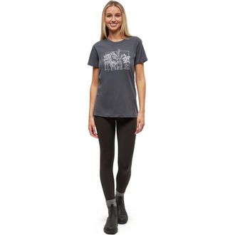 tentree Plant T-Shirt in Graphite/vintage White at Nordstrom, Size X-Large