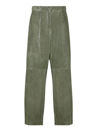 Forte_Forte Forte_Forte Lizard Printed Suede Cargo Trousers