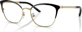 Tory Burch 53mm Square optical glasses in Black at Nordstrom
