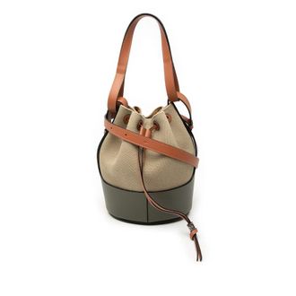 Loewe Pre-owned LOEWE Small Canvas and Leather Balloon Bucket Bag Ladies MDY5J4T713XDR3NU