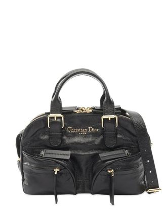 Dior 2010-2025 Crinkled Calfksin Grand Tour Bowling Bag satchel - women - Calf Leather - One Size - Black