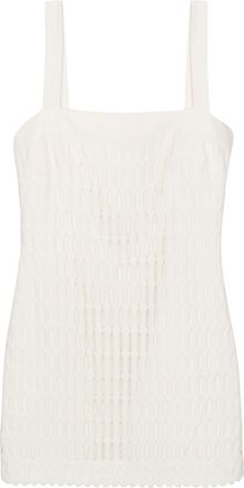 SIMKHAI Artemis cotton minidress - women - Cotton - 10 - White