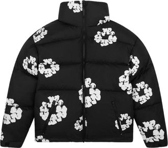 Denim Tears Cotton Wreath Puffer Jacket Black DT12-2