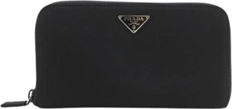 Prada Pre-owned Nylon Long Wallet M506 - Dames - Vintage Accessoires - Zwart - ONE Size - Nylon - Vintage
