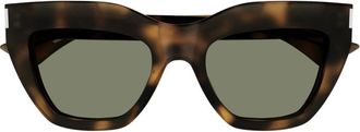 Saint Laurent Green Cat Eye Ladies Sunglasses SL 759 003 53