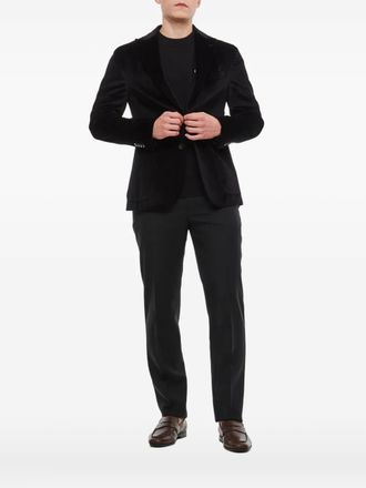 Boglioli single-breasted notched blazer - Black