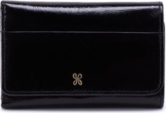 Hobo Jill Leather Trifold Wallet in Black at Nordstrom