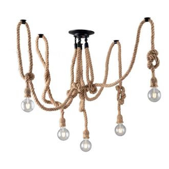Netlighting Rope Multi Arm Ceiling Light Beige E27
