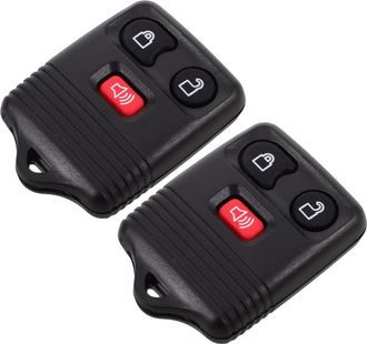 OEM 10 Unidades De Llave De Control Remoto De Pl&aacute;stico Negro De 3 Botones