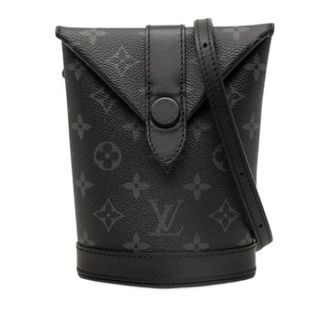 Louis Vuitton Pre-owned Monogram Eclipse Bucket Bag - Heren - Pre-owned - Zwart - Maat: ONE Size Leer